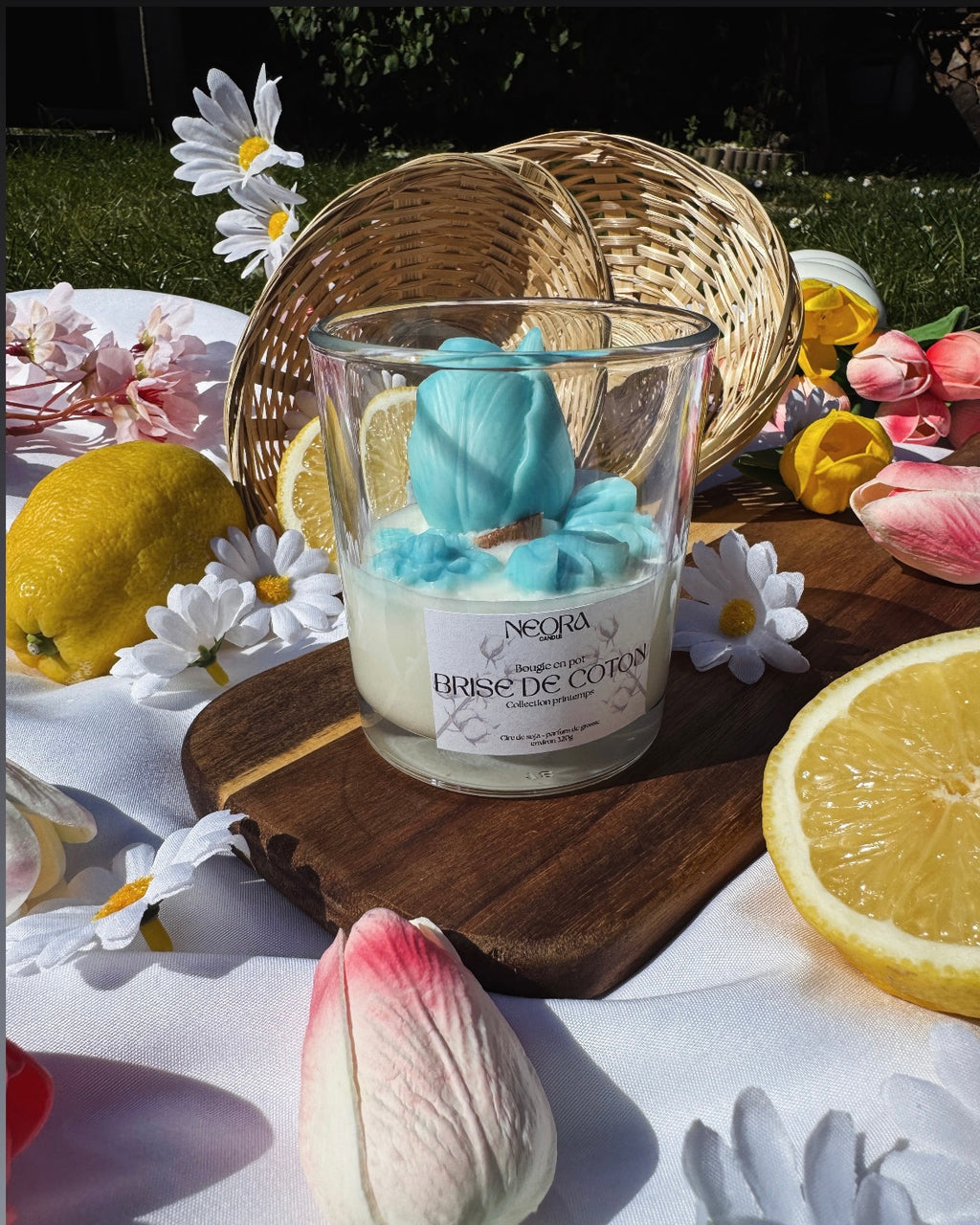 Bougie en pot - Brise de coton