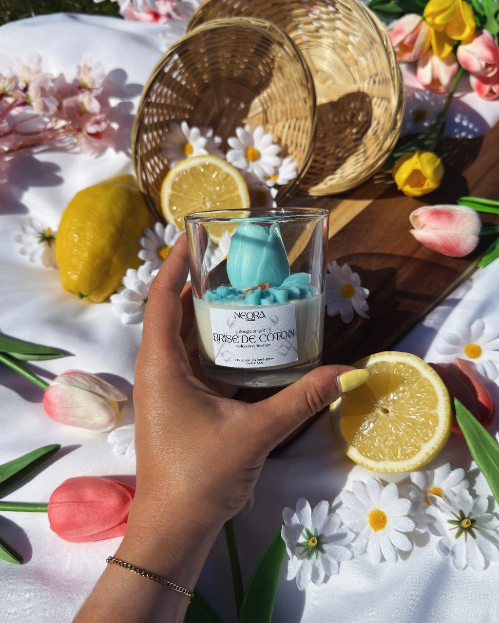 Bougie en pot - Brise de coton