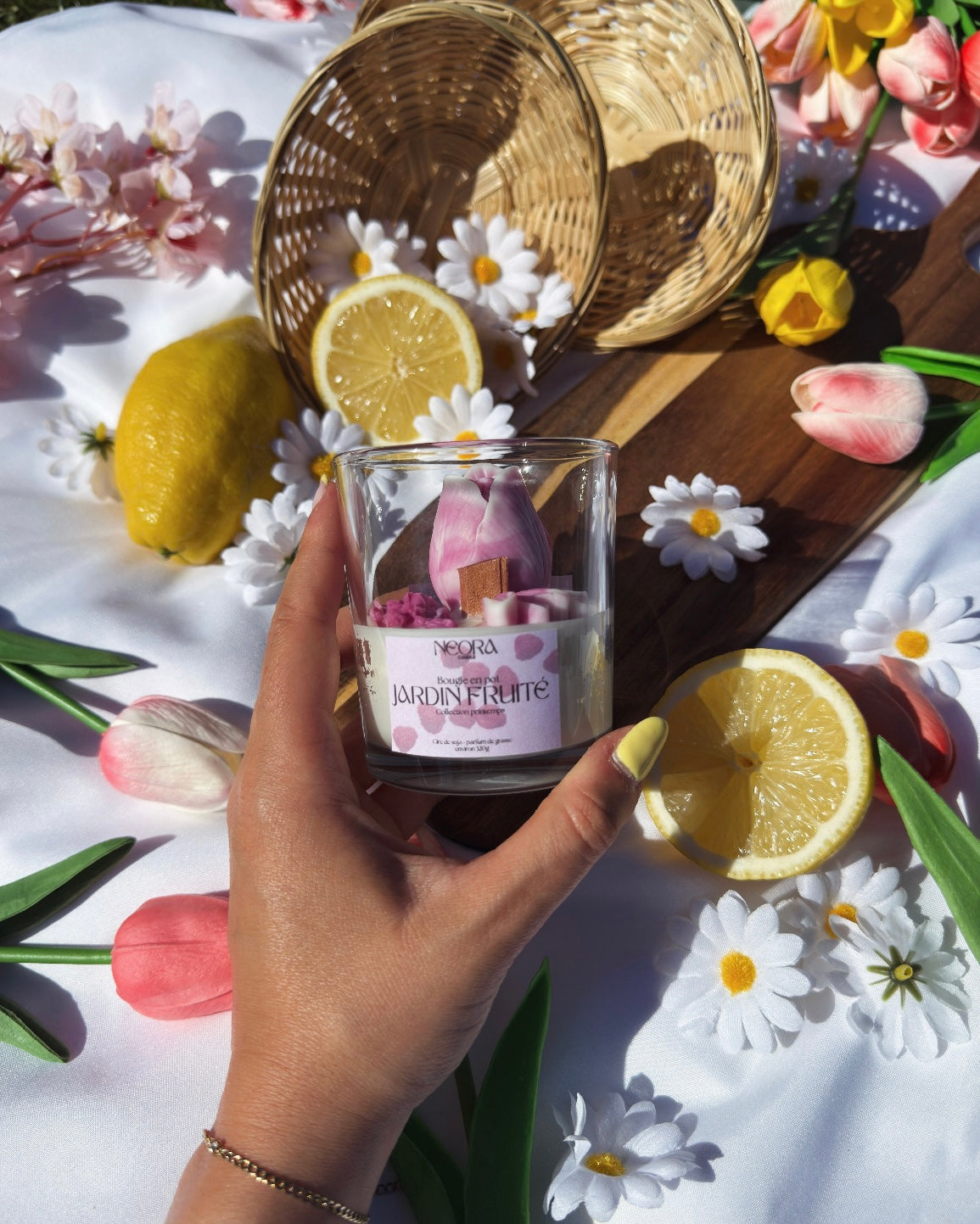 Bougie en pot - Jardin fruité