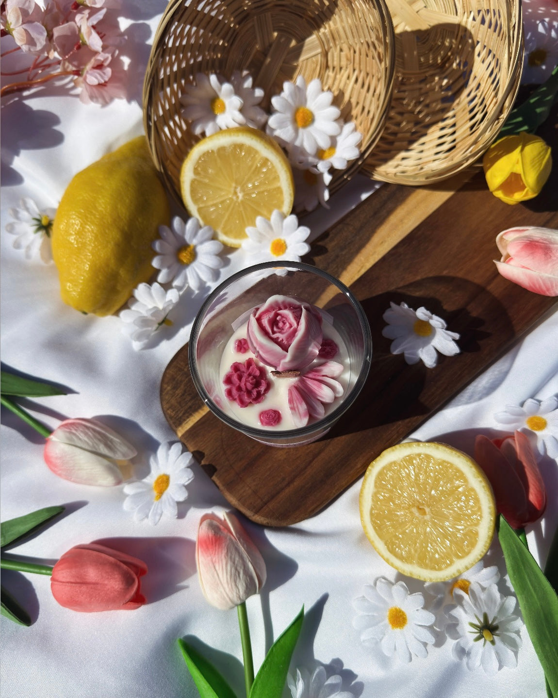 Bougie en pot - Jardin fruité
