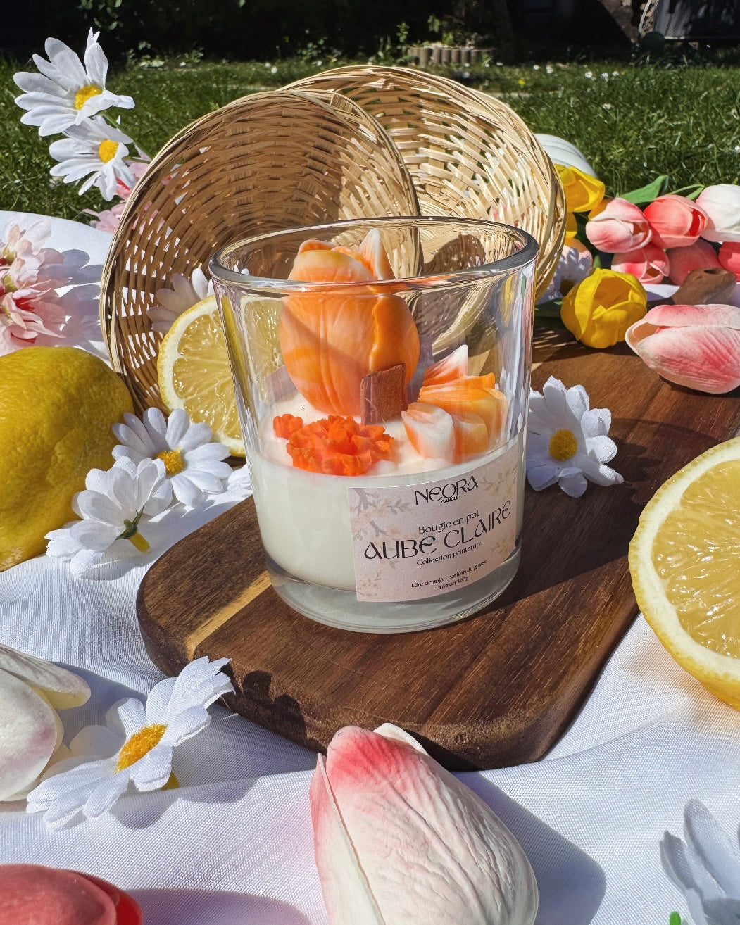 Bougie en pot - Aube Claire