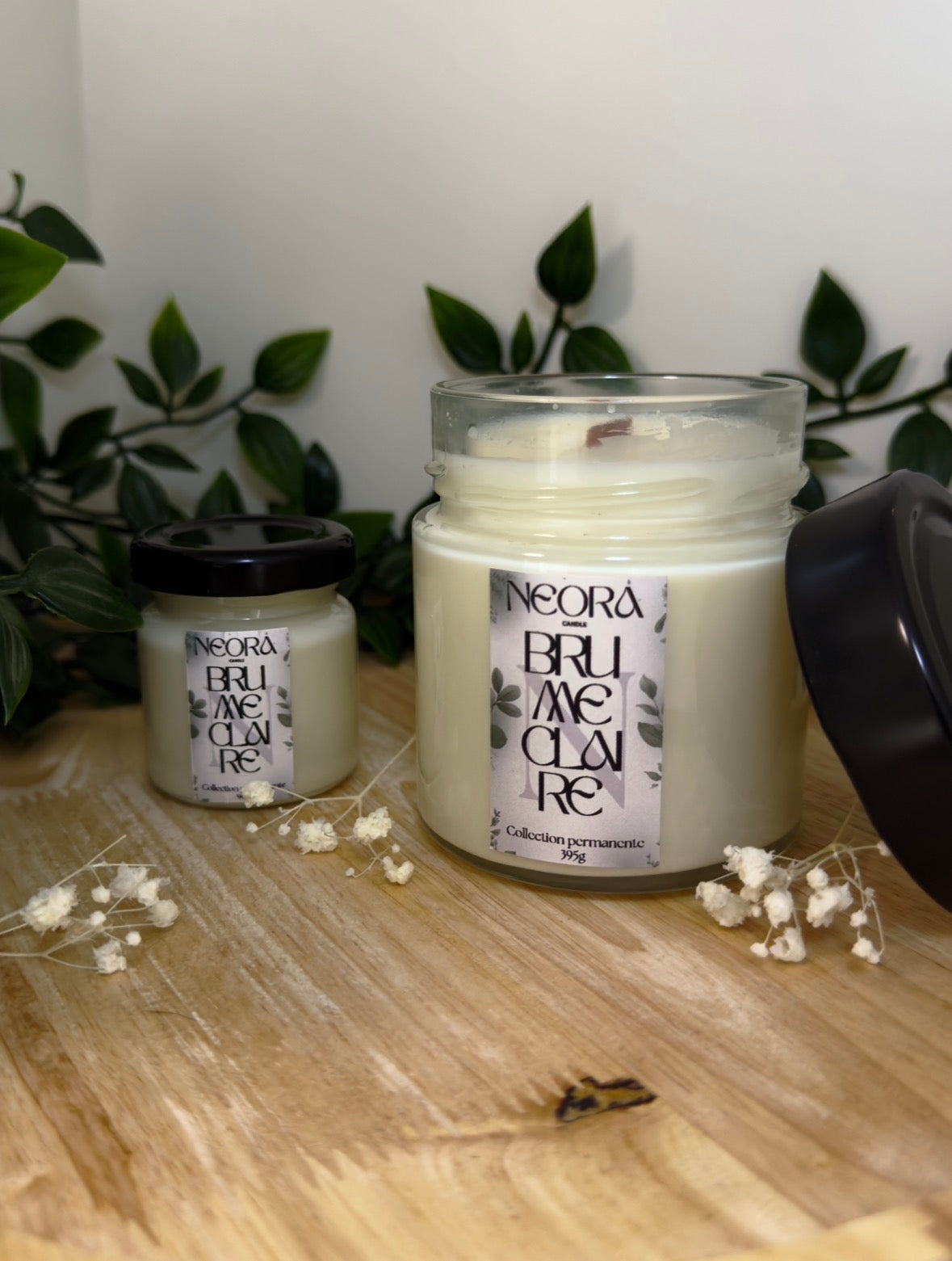 Bougie en pot - Brume claire