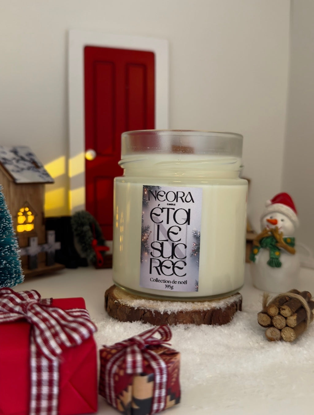 Bougie en pot - Étoile sucrée