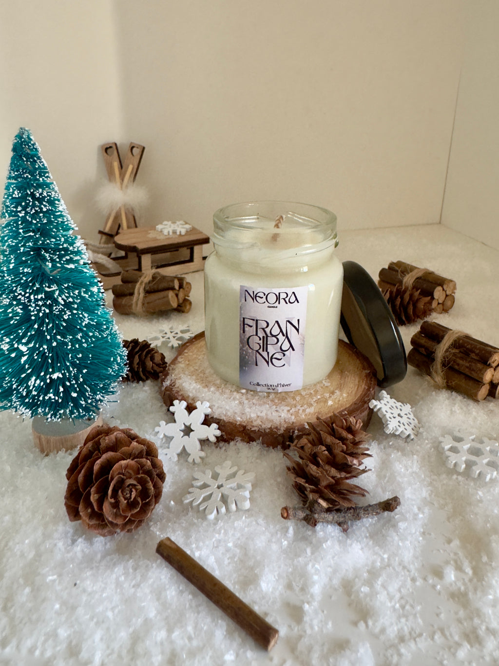 Bougie en pot - Frangipane