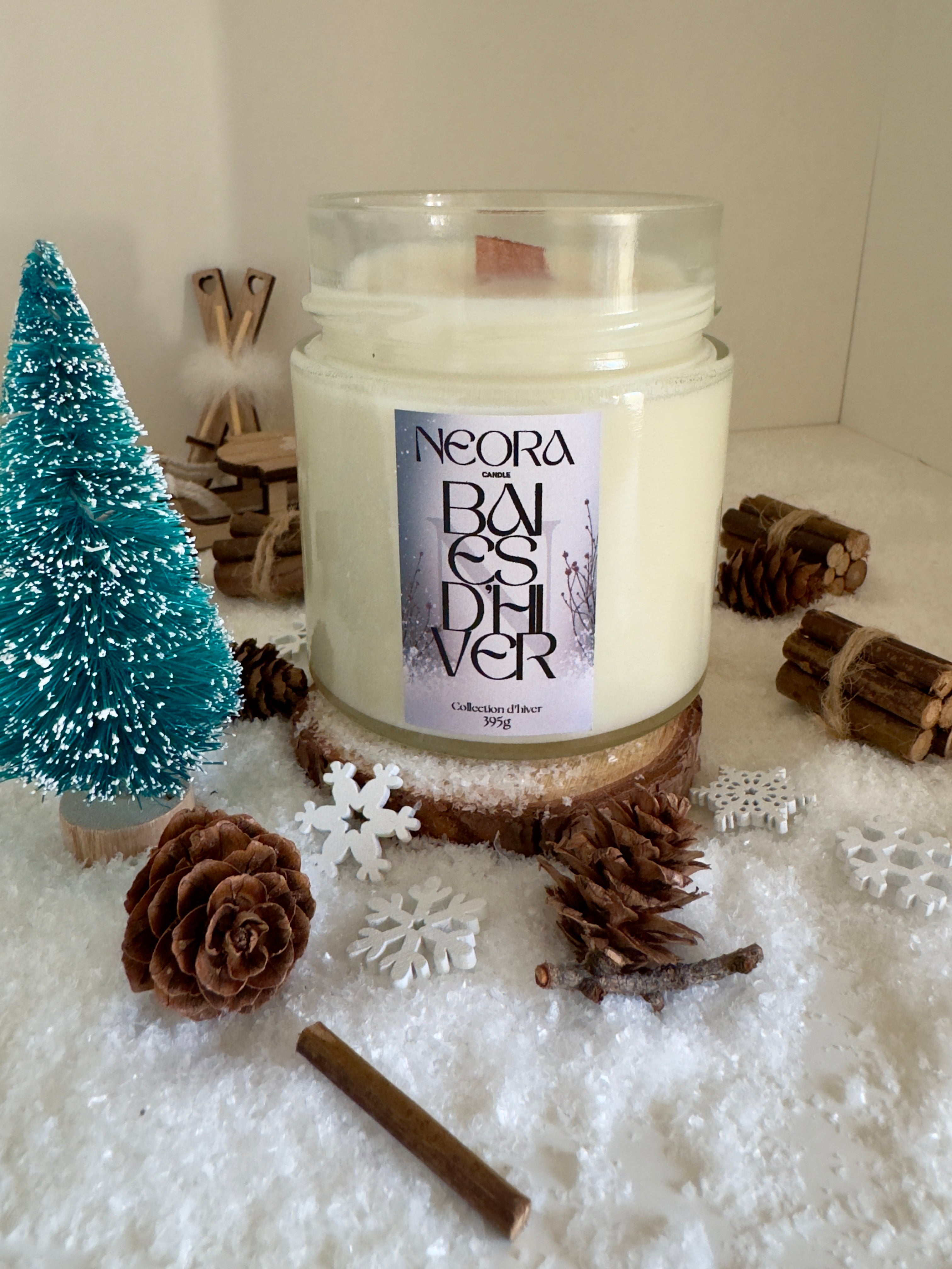 Bougie en pot - Baies d'hiver