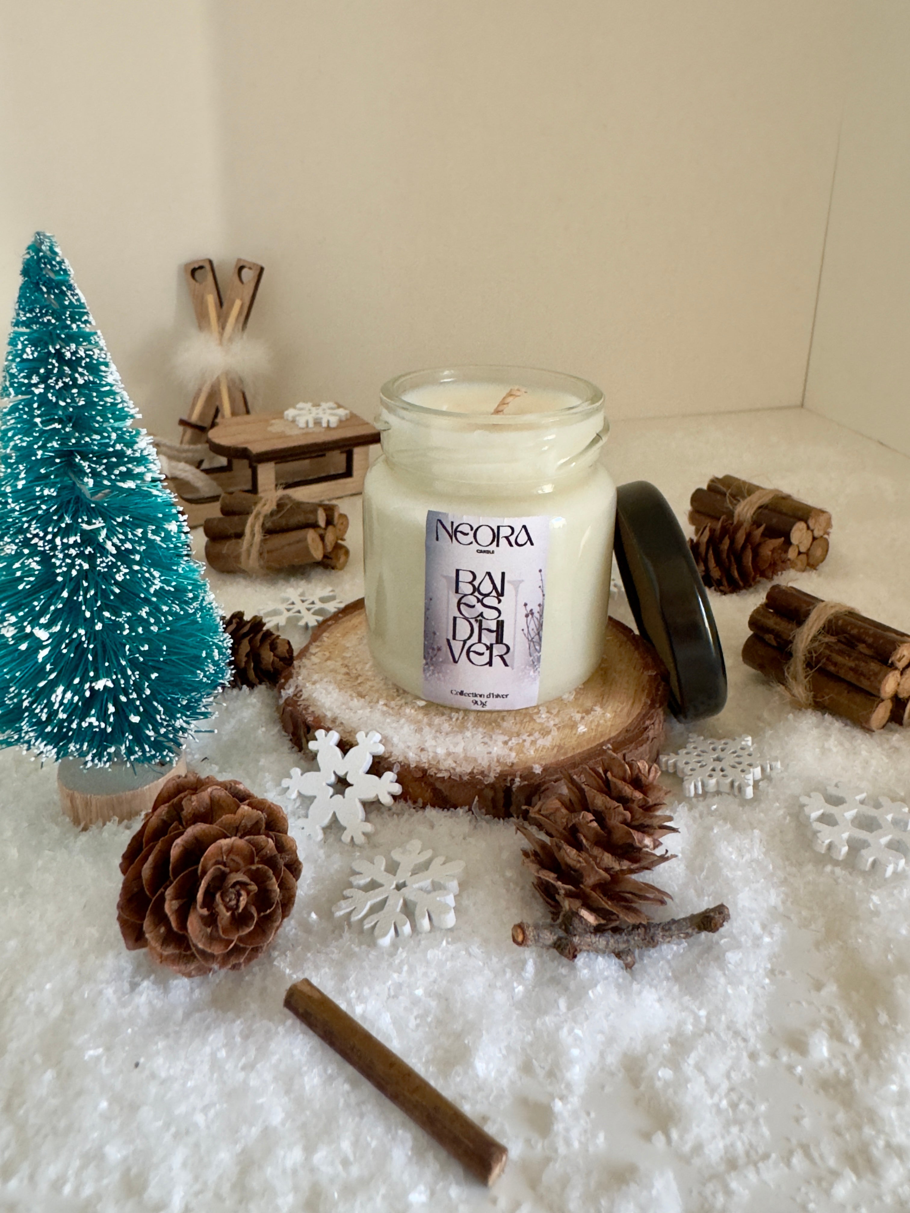 Bougie en pot - Baies d'hiver